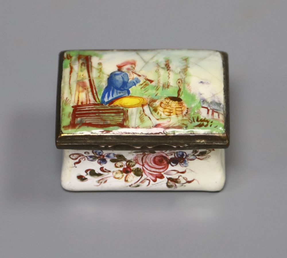 An early 19th century South Staffordshire enamel box